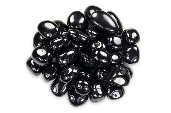 Hypnotic Gems: 1 Lb Black Jet Tumbled Stones - 0.75" To 1.5" - Crafts, Decoration, Reiki Hypnotic Gems: 1 Lb Black Jet Tumbled Stones - 0.75" To 1.5" - Crafts, Decoration, Reiki