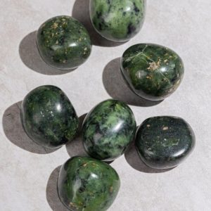 Shop Tumbled Jade Crystals & Pocket Stones! Nephrite Jade, Jade Tumbled Stone, Jade Crystal | Natural genuine stones & crystals in various shapes & sizes. Buy raw cut, tumbled, or polished gemstones for making jewelry or crystal healing energy vibration raising reiki stones. #crystals #gemstones #crystalhealing #crystalsandgemstones #energyhealing #affiliate #ad