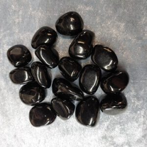 Shop Tumbled Jet Crystals & Pocket Stones! Jet Tumbled (#86) | Natural genuine stones & crystals in various shapes & sizes. Buy raw cut, tumbled, or polished gemstones for making jewelry or crystal healing energy vibration raising reiki stones. #crystals #gemstones #crystalhealing #crystalsandgemstones #energyhealing #affiliate #ad