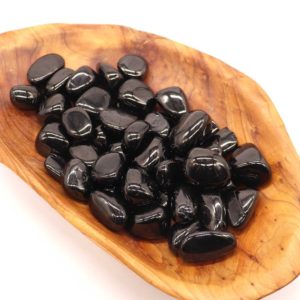 Jet Tumbled Stone | Natural genuine stones & crystals in various shapes & sizes. Buy raw cut, tumbled, or polished gemstones for making jewelry or crystal healing energy vibration raising reiki stones. #crystals #gemstones #crystalhealing #crystalsandgemstones #energyhealing #affiliate #ad