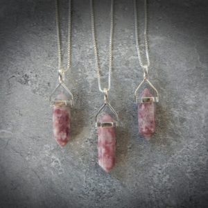 Shop Lepidolite Pendants! Lepidolite Necklace, Lepidolite Pendant, Genuine Lepidolite, Sterling Necklace, Gemstone Point, Healing Gemstone, Gemstone Appeal, GSA | Natural genuine Lepidolite pendants. Buy crystal jewelry, handmade handcrafted artisan jewelry for women.  Unique handmade gift ideas. #jewelry #beadedpendants #beadedjewelry #gift #shopping #handmadejewelry #fashion #style #product #pendants #affiliate #ad