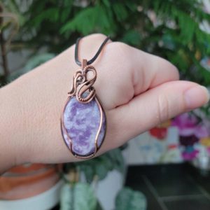 Shop Lepidolite Pendants! Lepidolite pendant set in Patina Copper | Natural genuine Lepidolite pendants. Buy crystal jewelry, handmade handcrafted artisan jewelry for women.  Unique handmade gift ideas. #jewelry #beadedpendants #beadedjewelry #gift #shopping #handmadejewelry #fashion #style #product #pendants #affiliate #ad