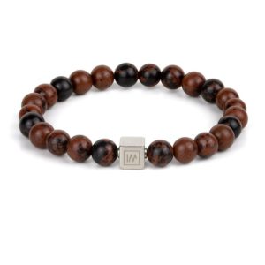 Shop Mahogany Obsidian Bracelets! Mahogany Obsidian Beaded Stretch Bracelet Men's/Men Premium stones Stainless Steel made in Europe 8mm beads Gift for Him Gift for Her | Natural genuine Mahogany Obsidian bracelets. Buy crystal jewelry, handmade handcrafted artisan jewelry for women.  Unique handmade gift ideas. #jewelry #beadedbracelets #beadedjewelry #gift #shopping #handmadejewelry #fashion #style #product #bracelets #affiliate #ad
