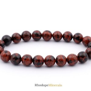 Shop Mahogany Obsidian Bracelets! Mahogany Obsidian Bracelet, Mahogany Obsidian Bracelet 8 mm, Obsidian Crystal, Metaphysical Crystals, Gifts, Crystals, Stones, Rocks, Gems | Natural genuine Mahogany Obsidian bracelets. Buy crystal jewelry, handmade handcrafted artisan jewelry for women.  Unique handmade gift ideas. #jewelry #beadedbracelets #beadedjewelry #gift #shopping #handmadejewelry #fashion #style #product #bracelets #affiliate #ad