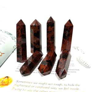 Shop Mahogany Obsidian Points & Wands! Mahogany Obsidian Crystal Tower Stone / obsidian crystal / rocks / gemstones / Christmas Gift For Her / Gift for Him / Crystal Generator / | Natural genuine stones & crystals in various shapes & sizes. Buy raw cut, tumbled, or polished gemstones for making jewelry or crystal healing energy vibration raising reiki stones. #crystals #gemstones #crystalhealing #crystalsandgemstones #energyhealing #affiliate #ad