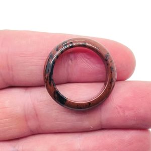 Shop Mahogany Obsidian Rings! Mahogany Obsidian Ring – Crystal Ring – Natural Obsidian – Jewelry Making Supplies – RI1012 | Natural genuine Mahogany Obsidian rings, simple unique handcrafted gemstone rings. #rings #jewelry #shopping #gift #handmade #fashion #style #affiliate #ad