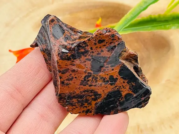 Mahogany Obsidian Rock Chunks | Mahogany Obsidian Rough Crystals | Raw Crystal Chunks | Obsidian Reiki Stone | Meditation