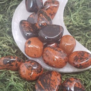 Shop Tumbled Mahogany Obsidian Crystals & Pocket Stones! Mahogany Obsidian Tumbled Stone | Natural genuine stones & crystals in various shapes & sizes. Buy raw cut, tumbled, or polished gemstones for making jewelry or crystal healing energy vibration raising reiki stones. #crystals #gemstones #crystalhealing #crystalsandgemstones #energyhealing #affiliate #ad