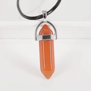 Shop Carnelian Necklaces! Natural Carnelian Point Necklace, Carnelian Crystal Point Pendant, Carnelian Necklace, Healing Crystal Necklace, Relationships Love | Natural genuine Carnelian necklaces. Buy crystal jewelry, handmade handcrafted artisan jewelry for women.  Unique handmade gift ideas. #jewelry #beadednecklaces #beadedjewelry #gift #shopping #handmadejewelry #fashion #style #product #necklaces #affiliate #ad