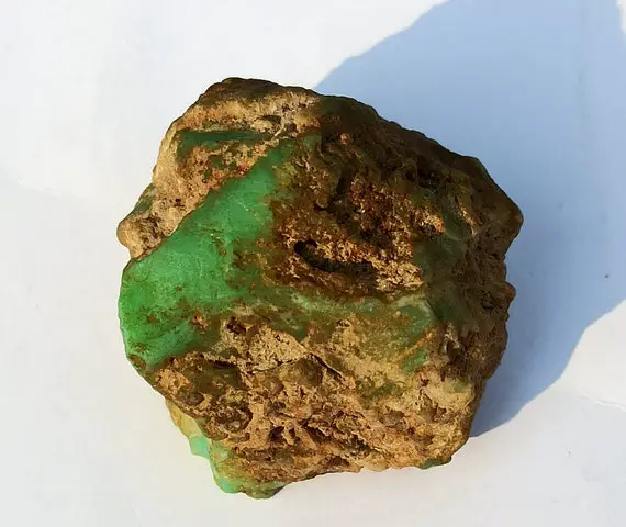 Natural Chrysoprase Raw Rough  Stone Aaa 405 Carat 42x35x45 Mm Healing Gemstone
