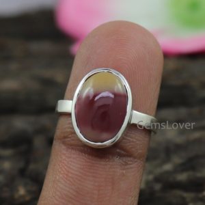 Shop Mookaite Jasper Rings! Natural Mookaite Jasper Ring, 925 Sterling Silver Ring, Bohemian Ring, Everyday Ring, Gift for her, Ring for Women, Jasper Gemstone Ring | Natural genuine Mookaite Jasper rings, simple unique handcrafted gemstone rings. #rings #jewelry #shopping #gift #handmade #fashion #style #affiliate #ad