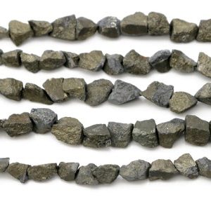 Shop Pyrite Chip & Nugget Beads! Natural Pyrite Raw Nugget, 7×11 mm, Rich Color, Pyrite Gemstone Beads, (PY-RAW-7×11)(592) | Natural genuine chip Pyrite beads for beading and jewelry making.  #jewelry #beads #beadedjewelry #diyjewelry #jewelrymaking #beadstore #beading #affiliate #ad