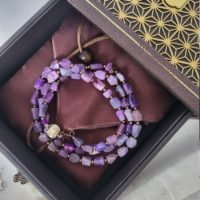 Natural Sugilite Purple Stone Chip Beads Crystal Multi-rounds Bracelet Necklace | Natural genuine Gemstone jewelry. Buy crystal jewelry, handmade handcrafted artisan jewelry for women.  Unique handmade gift ideas. #jewelry #beadedjewelry #beadedjewelry #gift #shopping #handmadejewelry #fashion #style #product #jewelry #affiliate #ad
