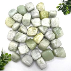 Shop Tumbled Jade Crystals & Pocket Stones! Natural, Top Quality, New Jade Tumble Stone | Natural genuine stones & crystals in various shapes & sizes. Buy raw cut, tumbled, or polished gemstones for making jewelry or crystal healing energy vibration raising reiki stones. #crystals #gemstones #crystalhealing #crystalsandgemstones #energyhealing #affiliate #ad