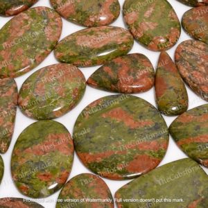 Shop Unakite Cabochons! Natural Unakite Jasper Cabochon, Unakite Pendant Loose Gemstone, Wholesale Jasper, Bulk Stones For Jewelry Making, Sizes 15mm to 45mm | Natural genuine stones & crystals in various shapes & sizes. Buy raw cut, tumbled, or polished gemstones for making jewelry or crystal healing energy vibration raising reiki stones. #crystals #gemstones #crystalhealing #crystalsandgemstones #energyhealing #affiliate #ad