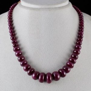 Shop Ruby Necklaces! Natural Untreated RUBY ROUND BEADS 461 Carats Gemstone 18k Gold Statement Necklace | Natural genuine Ruby necklaces. Buy crystal jewelry, handmade handcrafted artisan jewelry for women.  Unique handmade gift ideas. #jewelry #beadednecklaces #beadedjewelry #gift #shopping #handmadejewelry #fashion #style #product #necklaces #affiliate #ad
