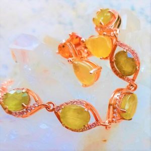 Shop Yellow Sapphire Bracelets! natural black opal 925 silver sterling ring | Natural genuine Yellow Sapphire bracelets. Buy crystal jewelry, handmade handcrafted artisan jewelry for women.  Unique handmade gift ideas. #jewelry #beadedbracelets #beadedjewelry #gift #shopping #handmadejewelry #fashion #style #product #bracelets #affiliate #ad