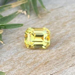 Natural Yellow Sapphire | Emerald Cut | 5.38×4.38 mm | VS | Ceylon Yellow Sapphire | Loose Sapphire | Yellow Sapphire Ring | Yellow Diamond | Natural genuine stones & crystals in various shapes & sizes. Buy raw cut, tumbled, or polished gemstones for making jewelry or crystal healing energy vibration raising reiki stones. #crystals #gemstones #crystalhealing #crystalsandgemstones #energyhealing #affiliate #ad