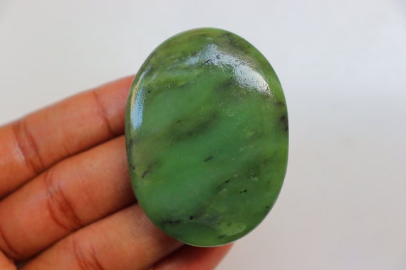 Nephrite Jade Palm Stone, Nephrite Jade Stone, Healing Crystals And Stones, Nephrite Jade Crystal, Polished Jade Stone Nephrite Jade Tumbled