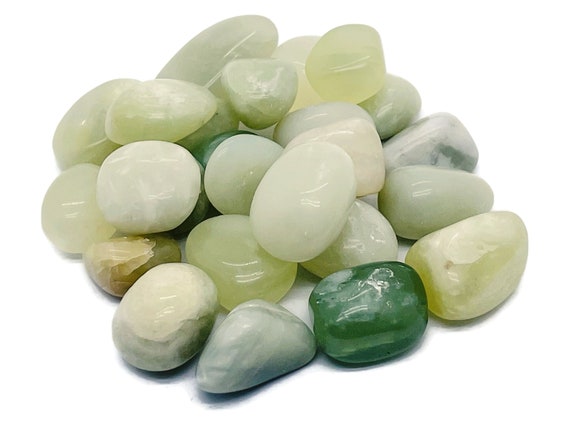 New Jade Tumbled Stone - Healing Gemstone - Lucky Jade Quartz Tumble Stone – Healthy Stone – Jade - Tu1186