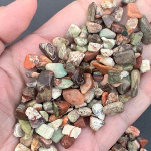 Shop Ocean Jasper Chip & Nugget Beads! Ocean Jasper Tumbled Chips | Natural genuine chip Ocean Jasper beads for beading and jewelry making.  #jewelry #beads #beadedjewelry #diyjewelry #jewelrymaking #beadstore #beading #affiliate #ad