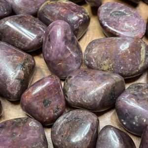 Shop Tumbled Ruby Crystals & Pocket Stones! One 100% genuine Ruby Tumble | Natural genuine stones & crystals in various shapes & sizes. Buy raw cut, tumbled, or polished gemstones for making jewelry or crystal healing energy vibration raising reiki stones. #crystals #gemstones #crystalhealing #crystalsandgemstones #energyhealing #affiliate #ad