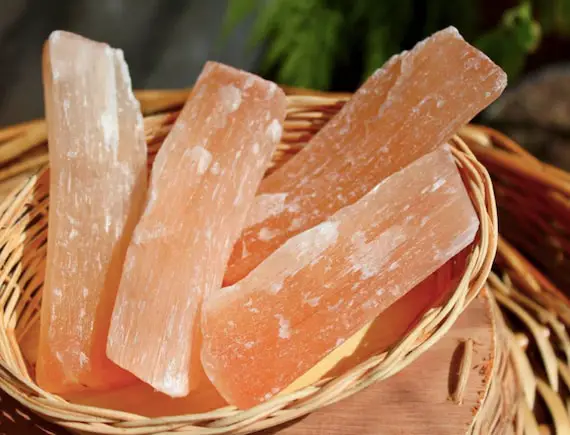 Orange Selenite  Sticks - Natural Raw Bars Selenite |  Healing Crystals And Stones. Bulk Lots Orange Selenite. "a" Grade Wholesale.