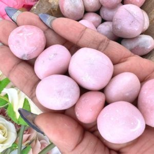 Shop Tumbled Opal Crystals & Pocket Stones! Pink opal tumble stone – tumbled pink opal stone – high quality pink opal tumbled stone – polished pink opal pebble – pink opal pocket stone | Natural genuine stones & crystals in various shapes & sizes. Buy raw cut, tumbled, or polished gemstones for making jewelry or crystal healing energy vibration raising reiki stones. #crystals #gemstones #crystalhealing #crystalsandgemstones #energyhealing #affiliate #ad