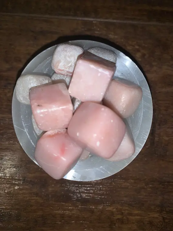 Pink Opal Tumbled Cubes • Size Small • Love • Serenity • Hope • Heart Chakra