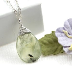 Shop Prehnite Necklaces! Prehnite Necklace,Green Prehnite Necklace,Prehnite Pendant Necklace,Prehnite Jewelry,Natural Prehnite Necklace | Natural genuine Prehnite necklaces. Buy crystal jewelry, handmade handcrafted artisan jewelry for women.  Unique handmade gift ideas. #jewelry #beadednecklaces #beadedjewelry #gift #shopping #handmadejewelry #fashion #style #product #necklaces #affiliate #ad