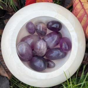 Shop Tumbled Fluorite Crystals & Pocket Stones! Purple Fluorite tumble stones | Natural genuine stones & crystals in various shapes & sizes. Buy raw cut, tumbled, or polished gemstones for making jewelry or crystal healing energy vibration raising reiki stones. #crystals #gemstones #crystalhealing #crystalsandgemstones #energyhealing #affiliate #ad