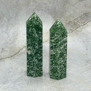 Shop Jade Points & Wands! Qinghai Jade Point | Natural genuine stones & crystals in various shapes & sizes. Buy raw cut, tumbled, or polished gemstones for making jewelry or crystal healing energy vibration raising reiki stones. #crystals #gemstones #crystalhealing #crystalsandgemstones #energyhealing #affiliate #ad