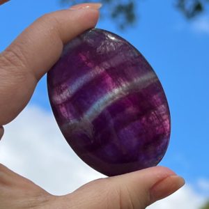 Shop Fluorite Shapes! Rainbow Fluorite Palm Stones || Choose Your Fluorite Color Palmstone! | Natural genuine stones & crystals in various shapes & sizes. Buy raw cut, tumbled, or polished gemstones for making jewelry or crystal healing energy vibration raising reiki stones. #crystals #gemstones #crystalhealing #crystalsandgemstones #energyhealing #affiliate #ad