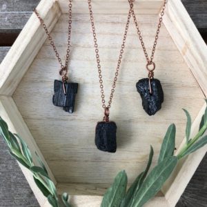 Raw Black Tourmaline necklace | Crystal necklace | Black tourmaline necklace  | empath protection necklace | EMF protection necklace | Natural genuine Gemstone necklaces. Buy crystal jewelry, handmade handcrafted artisan jewelry for women.  Unique handmade gift ideas. #jewelry #beadednecklaces #beadedjewelry #gift #shopping #handmadejewelry #fashion #style #product #necklaces #affiliate #ad
