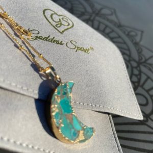 Shop Ocean Jasper Necklaces! Raw Ocean Jasper Gold plated Moon necklace.. Goddess Spirit Jewellery | Natural genuine Ocean Jasper necklaces. Buy crystal jewelry, handmade handcrafted artisan jewelry for women.  Unique handmade gift ideas. #jewelry #beadednecklaces #beadedjewelry #gift #shopping #handmadejewelry #fashion #style #product #necklaces #affiliate #ad