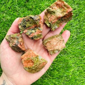 Shop Raw & Rough Unakite Stones! Raw Unakite, 1 Raw Genuine Unakite Crystal Specimen | Natural genuine stones & crystals in various shapes & sizes. Buy raw cut, tumbled, or polished gemstones for making jewelry or crystal healing energy vibration raising reiki stones. #crystals #gemstones #crystalhealing #crystalsandgemstones #energyhealing #affiliate #ad