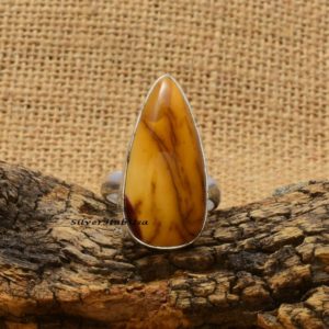 Red Mookaite Jasper Ring, 925 Sterling Silver Ring, Handmade Ring, Statement Ring, Wedding Ring, Natural Ring ,Beautiful Ring, Gift For Her | Natural genuine Mookaite Jasper rings, simple unique alternative gemstone engagement rings. #rings #jewelry #bridal #wedding #jewelryaccessories #engagementrings #weddingideas #affiliate #ad