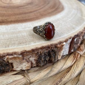 Shop Mahogany Obsidian Jewelry! Red Obsidian Ring, Boho Gemstone Ring, Healing Stone Jewelry | Natural genuine Mahogany Obsidian jewelry. Buy crystal jewelry, handmade handcrafted artisan jewelry for women.  Unique handmade gift ideas. #jewelry #beadedjewelry #beadedjewelry #gift #shopping #handmadejewelry #fashion #style #product #jewelry #affiliate #ad