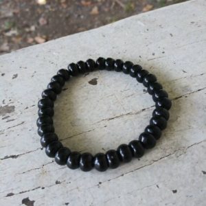 Shop Obsidian Bracelets! Rondelle Beaded Bracelet 7 inch – custom size avail on req | Natural genuine Obsidian bracelets. Buy crystal jewelry, handmade handcrafted artisan jewelry for women.  Unique handmade gift ideas. #jewelry #beadedbracelets #beadedjewelry #gift #shopping #handmadejewelry #fashion #style #product #bracelets #affiliate #ad