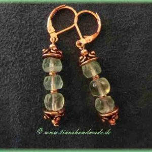Shop Fluorite Earrings! Rose gold fluorite earrings | Natural genuine Fluorite earrings. Buy crystal jewelry, handmade handcrafted artisan jewelry for women.  Unique handmade gift ideas. #jewelry #beadedearrings #beadedjewelry #gift #shopping #handmadejewelry #fashion #style #product #earrings #affiliate #ad