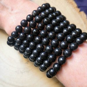 shungite bracelet crystal healing natural Stone emf protection stretchy stacking bracelet | Natural genuine Gemstone bracelets. Buy crystal jewelry, handmade handcrafted artisan jewelry for women.  Unique handmade gift ideas. #jewelry #beadedbracelets #beadedjewelry #gift #shopping #handmadejewelry #fashion #style #product #bracelets #affiliate #ad