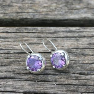 Shop Alexandrite Earrings! Silver Earring , Sterling Silver Earrings, Alexandrite Earrings, Handmade Earrings, Silver Jewelry, Free Shipping, | Natural genuine Alexandrite earrings. Buy crystal jewelry, handmade handcrafted artisan jewelry for women.  Unique handmade gift ideas. #jewelry #beadedearrings #beadedjewelry #gift #shopping #handmadejewelry #fashion #style #product #earrings #affiliate #ad