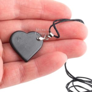 Shop Shungite Necklaces! Small Heart Shungite necklace | Authentic Shungite pendant stone in shape of the Heart | Natural genuine Shungite necklaces. Buy crystal jewelry, handmade handcrafted artisan jewelry for women.  Unique handmade gift ideas. #jewelry #beadednecklaces #beadedjewelry #gift #shopping #handmadejewelry #fashion #style #product #necklaces #affiliate #ad