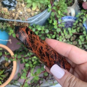 Small Mahogany Obsidian Point | Natural genuine stones & crystals in various shapes & sizes. Buy raw cut, tumbled, or polished gemstones for making jewelry or crystal healing energy vibration raising reiki stones. #crystals #gemstones #crystalhealing #crystalsandgemstones #energyhealing #affiliate #ad