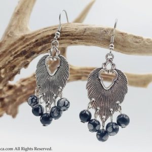 Shop Snowflake Obsidian Earrings! Snowflake Obsidian Earrings – Handmade jewelry purity balance body mind spirit empowers isolation and surrender in meditation gift | Natural genuine Snowflake Obsidian earrings. Buy crystal jewelry, handmade handcrafted artisan jewelry for women.  Unique handmade gift ideas. #jewelry #beadedearrings #beadedjewelry #gift #shopping #handmadejewelry #fashion #style #product #earrings #affiliate #ad