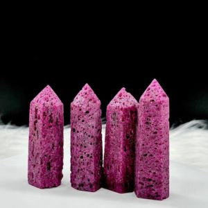 Shop Ruby Points & Wands! Sparkling Natural Ruby Tower, Ruby Point 2.5-3" | Natural genuine stones & crystals in various shapes & sizes. Buy raw cut, tumbled, or polished gemstones for making jewelry or crystal healing energy vibration raising reiki stones. #crystals #gemstones #crystalhealing #crystalsandgemstones #energyhealing #affiliate #ad