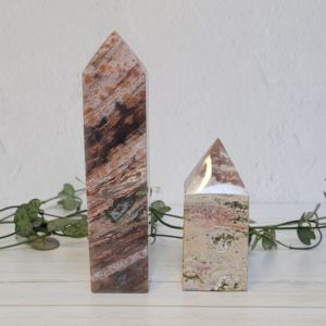 Shop Ocean Jasper Points & Wands! Stumpy Ocean Jasper Point | Natural genuine stones & crystals in various shapes & sizes. Buy raw cut, tumbled, or polished gemstones for making jewelry or crystal healing energy vibration raising reiki stones. #crystals #gemstones #crystalhealing #crystalsandgemstones #energyhealing #affiliate #ad