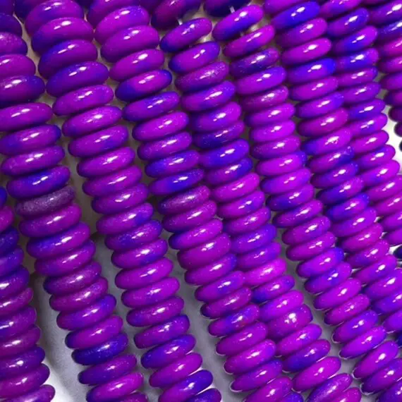 Sugilite Beads,sugilite Spacer Beads,sugilite Rondelle Beads,sugilite Wheel Beads,15 Inch Full Strand