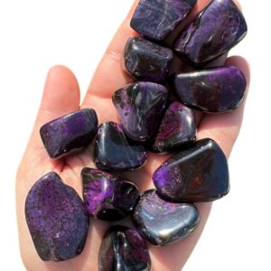Sugilite Tumbled Crystal – Grade TB1 – Multiple Sizes Available – Tumbled Sugilite Stone – Polished Sugilite Gemstone – Purple Sugilite | Natural genuine stones & crystals in various shapes & sizes. Buy raw cut, tumbled, or polished gemstones for making jewelry or crystal healing energy vibration raising reiki stones. #crystals #gemstones #crystalhealing #crystalsandgemstones #energyhealing #affiliate #ad