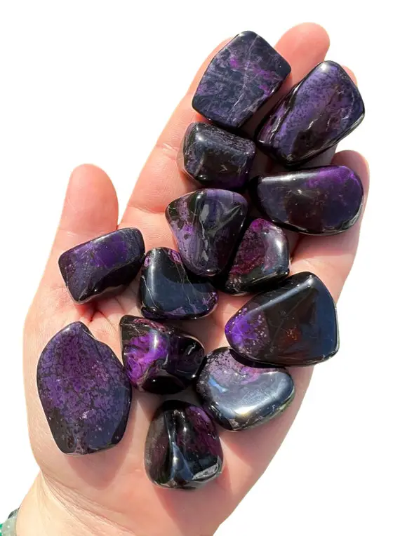 Sugilite Tumbled Crystal - Grade Tb1 - Multiple Sizes Available - Tumbled Sugilite Stone - Polished Sugilite Gemstone - Purple Sugilite